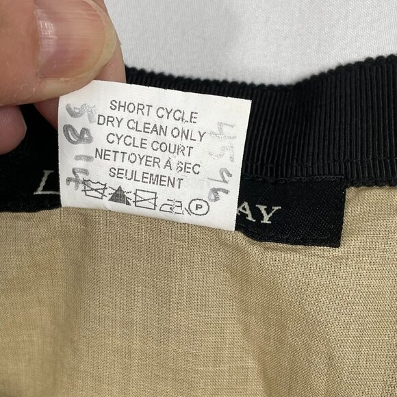 Lida Baday Black Eyelet Overlay Pleated Mini Skirt Size 4 Designer Quiet-Luxury - Picture 11 of 14